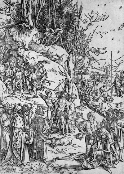 Il martirio dei diecimila da Albrecht Dürer